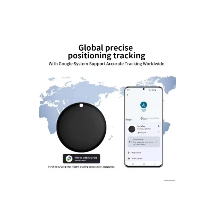 BUĞZ Airtag Android Konum Belirleme Akıllı Takip Cihazı Smart Finder Siyah