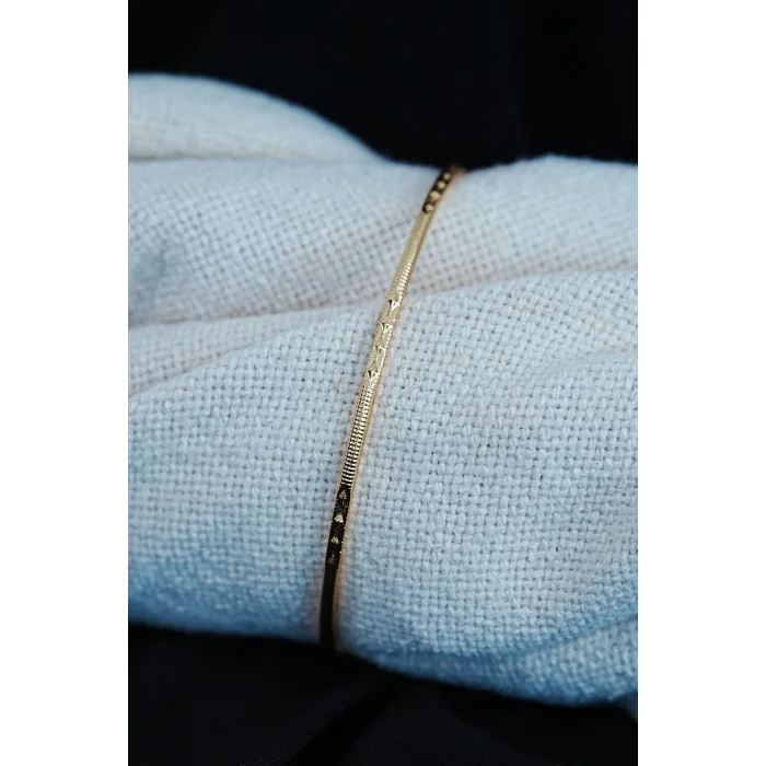 BUĞZ Ajda Bilezik Baklava Desenli 22 Ayar Kaplama 1 Adet