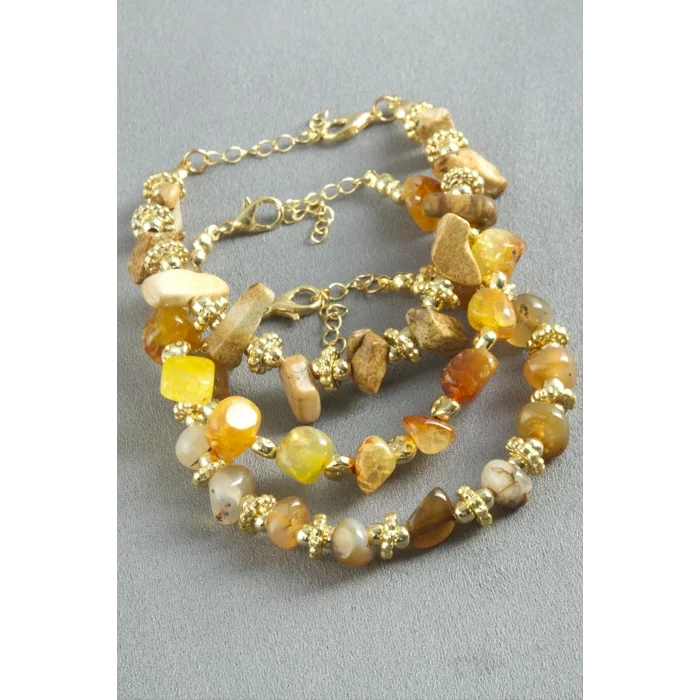 BUĞZ Akik Doğaltaş Bileklik