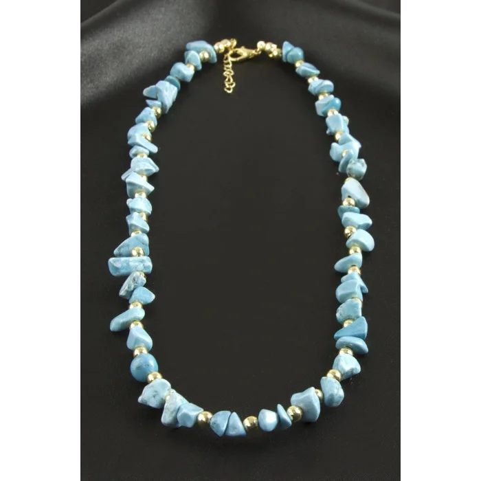 BUĞZ Akik Kırık Doğaltaş Kolye