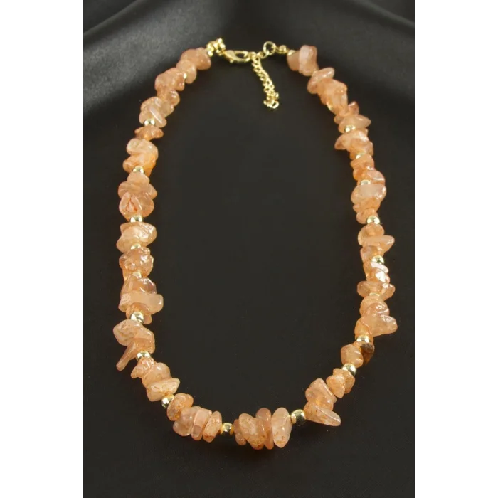 BUĞZ Akik Kırık Doğaltaş Kolye