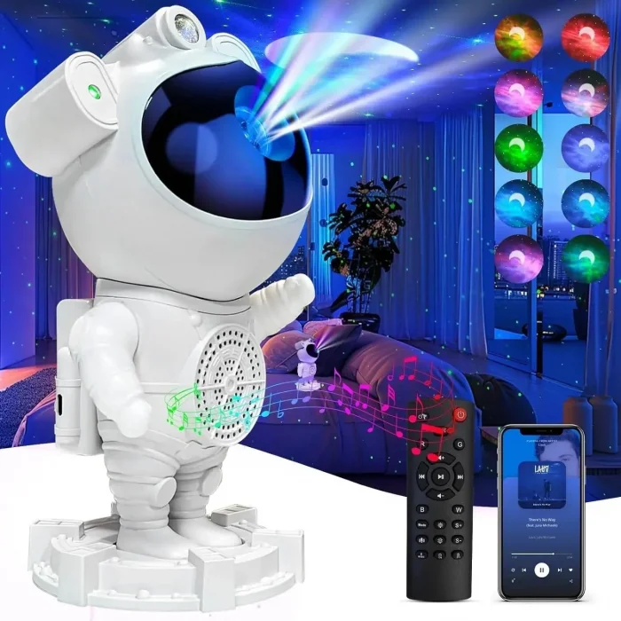 BUĞZ Akıllı Astronot Projeksiyon Gece Aydınlatma &amp; Bluetooth Hoparlör Bx40