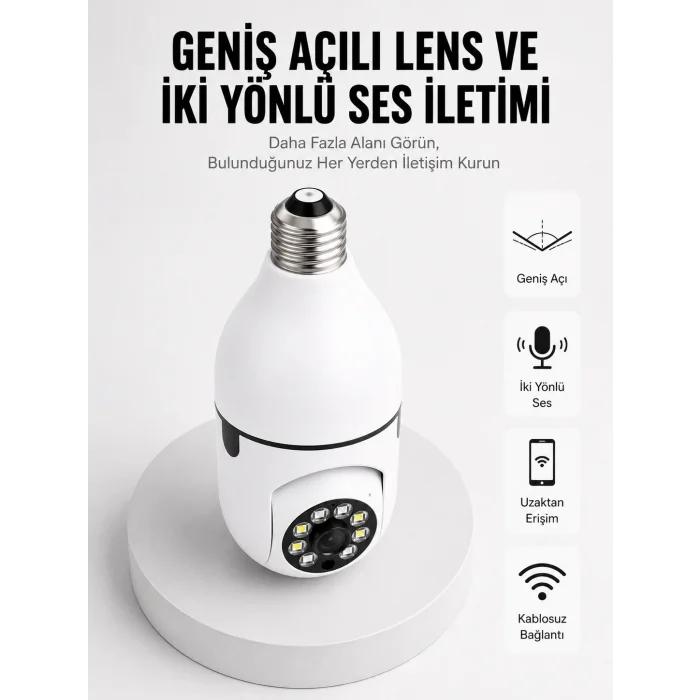 BUĞZ Akıllı Güvenlik Kamerası Full HD Görüntü ve Gece Görüş Özellikli Yeni Nesil