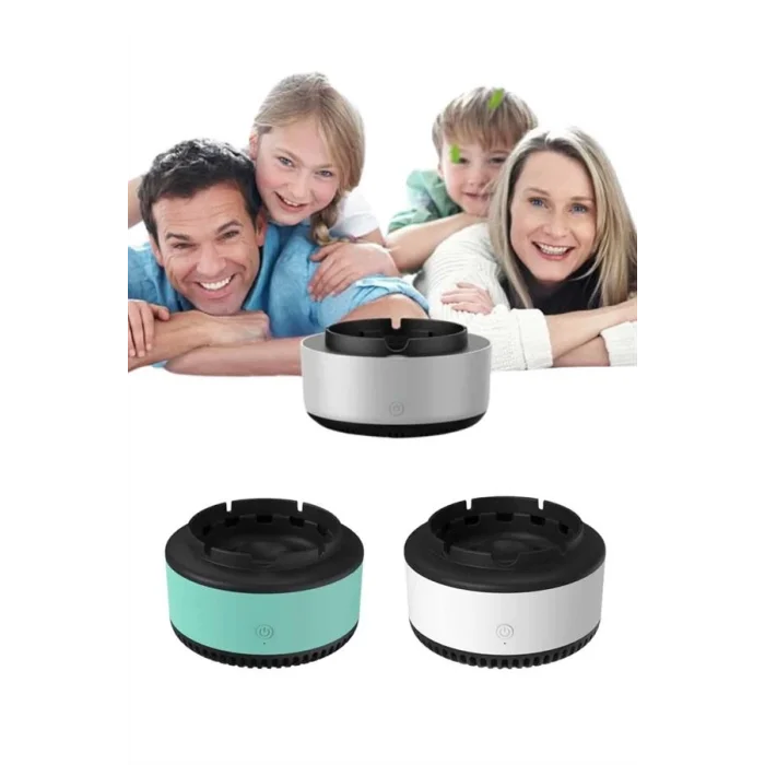  Akıllı Kokusuz Küllük Dumanı İçine Çeken Kül Tablası Hava Temizleyici