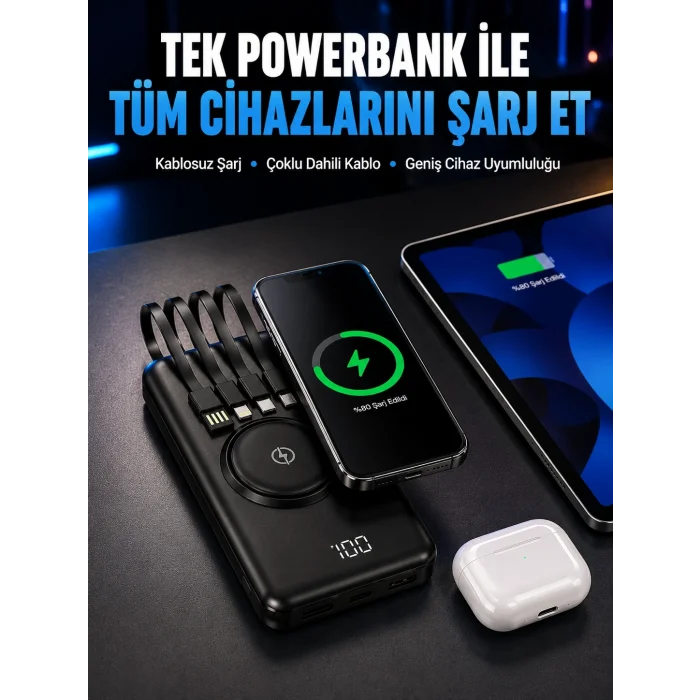 BUĞZ Akıllı Koruma Sistemli Powerbank – Hızlı, Güvenli ve Modern