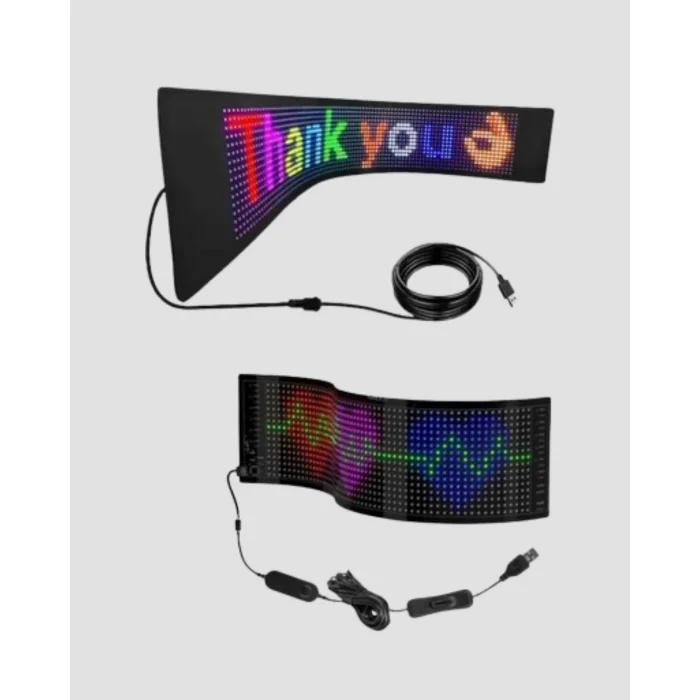 BUĞZ Akıllı LED Matrix Panel – USB Bağlantılı, Kaydırmalı Yazı ve Animasyon Desteği - Lisinya