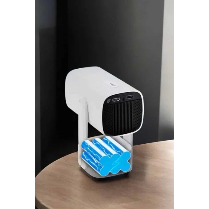 BUĞZ Akıllı Projeksiyon Powerbankli Taşınabilir Sinema Projektörü 4k HD Kaliteli - Lisinya