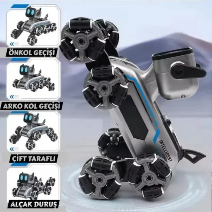 BUĞZ Akıllı Robot Köpek Oyuncak - Çok Yönlü Hareket Özelliği - Uzaktan Kumanda Kontrolü - El Hareketi Kontrolü