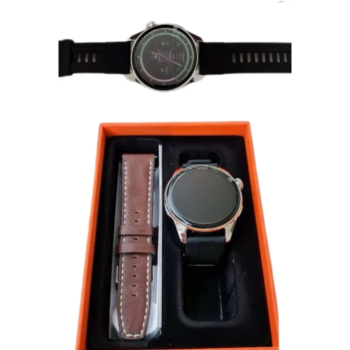  Akıllı Saat 1.5 Inç Amoled Ekran Çift Kordonlu GPS NFC Uyumlu