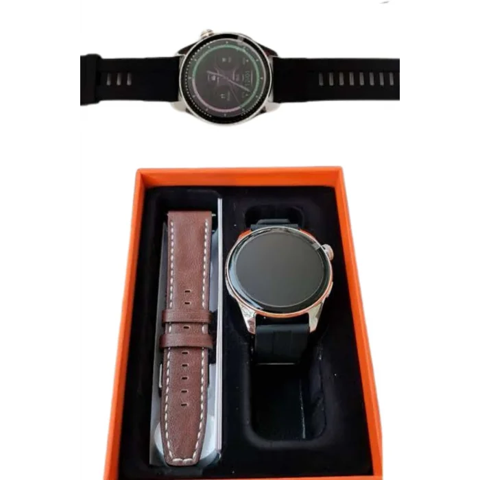 BUĞZ Akıllı Saat 1.5 Inç Amoled Ekran Çift Kordonlu GPS NFC Uyumlu - BUĞZ