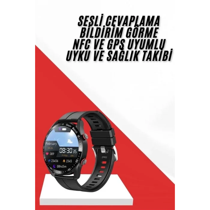 BUĞZ Akıllı Saat 3 Kordon Akıllı Saat Android ve İOS Uyumlu Uzun Ömürlü Titreşimli