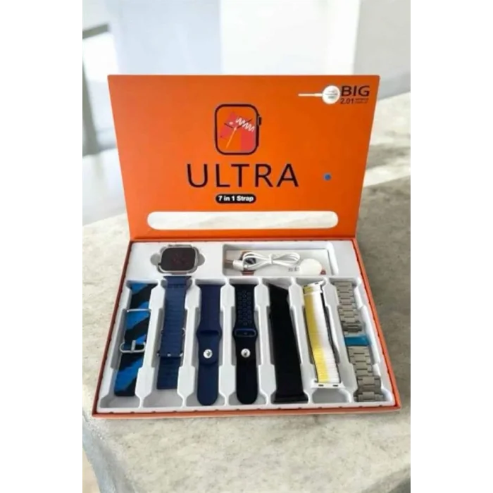 BUĞZ Akıllı Saat 7 Kordonlu Bildirim Görebilen Metal Kordon GPS Özelliği - BUĞZ