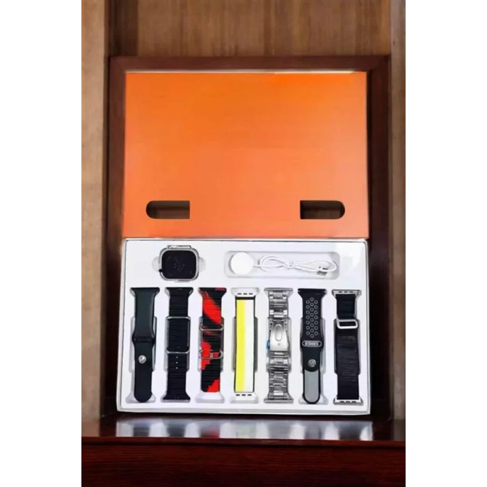 BUĞZ Akıllı Saat 7 Kordonlu Bildirim Görebilen Metal Kordon GPS Özelliği - BUĞZ