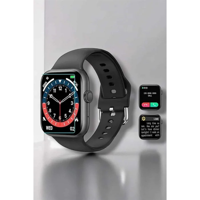 BUĞZ Akıllı Saat Adım Sayar, Kalp Atışı İzleme Dokunmatik Bluetooth Bağlantılı - BUĞZ