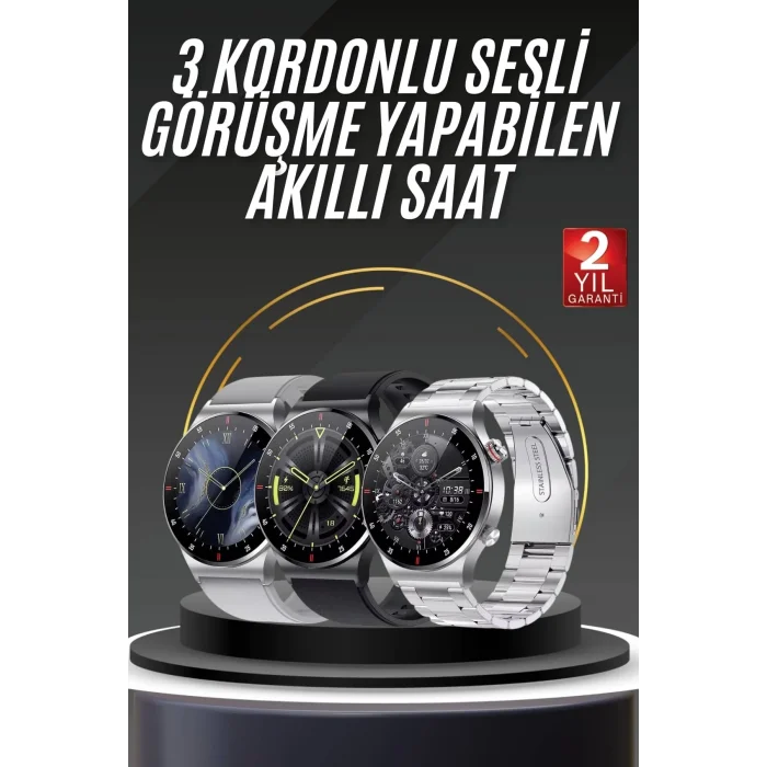  Akıllı Saat Adımsayar Nabız Ölçer Titreşim Özellikli Çağrı Cevaplama Sosyal Medya