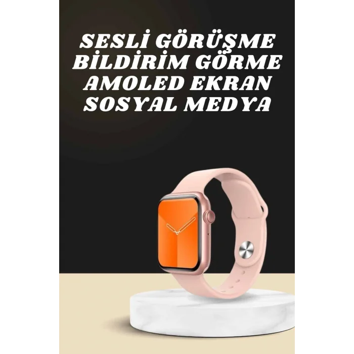 BUĞZ Akıllı Saat Alarm ve Titreşim Uyku ve Sağlık Takibi GPS Uyumlu Nabız Ölçer Sesli Görüşme