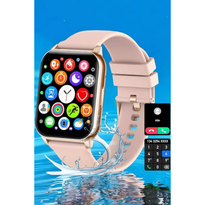 BUĞZ Akıllı Saat Amoled Ekran 3 Kordonlu Aksesuar Hediyeli Sesli Görüşme