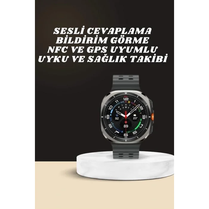  Akıllı Saat Amoled Ekran Bluetooth Bağlantılı Sağlık Takibi GPS Uyumlu