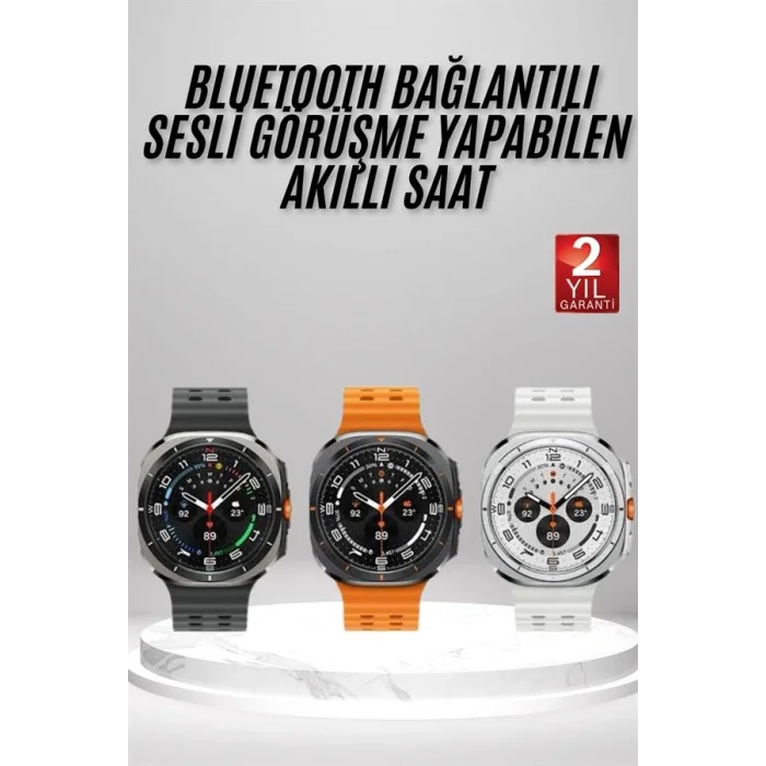 BUĞZ Akıllı Saat Amoled Ekran Bluetooth Bağlantılı Sağlık Takibi GPS Uyumlu - BUĞZ