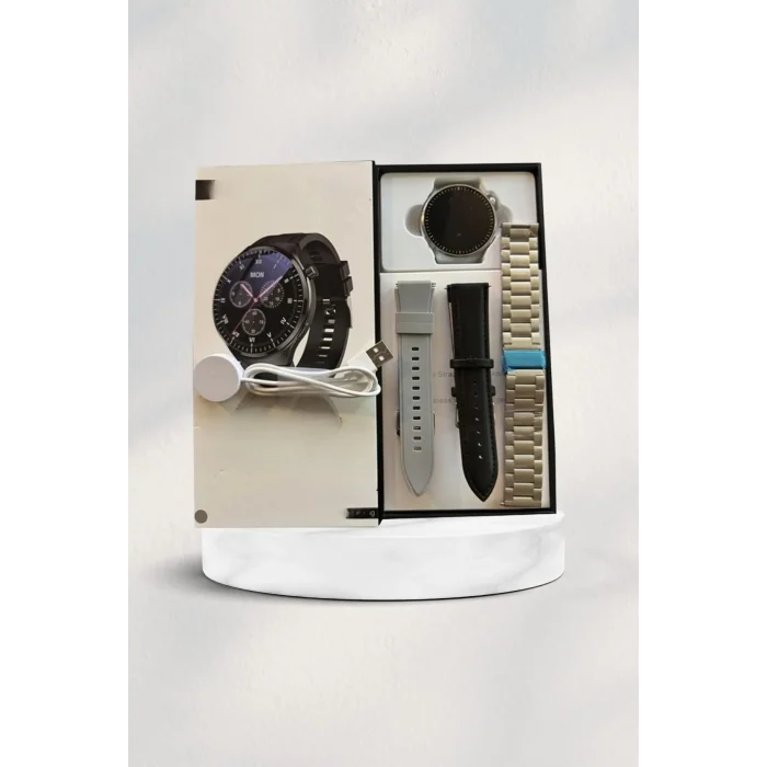 BUĞZ Akıllı Saat Amoled Ekran Bluetooth Bağlantılı Sesli Görüşme Nabız Ölçer