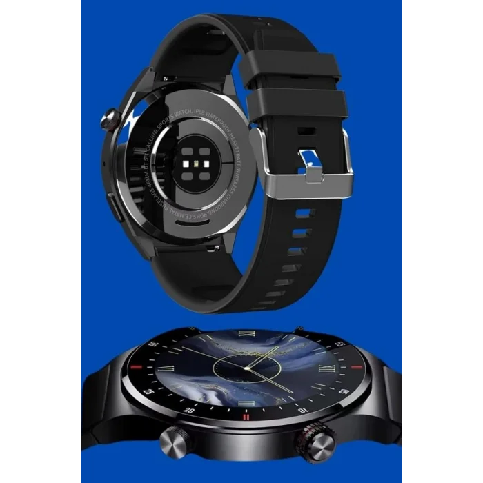 BUĞZ Akıllı Saat Amoled Ekran Bluetooth Bağlantılı Sesli Görüşme Nabız Ölçer