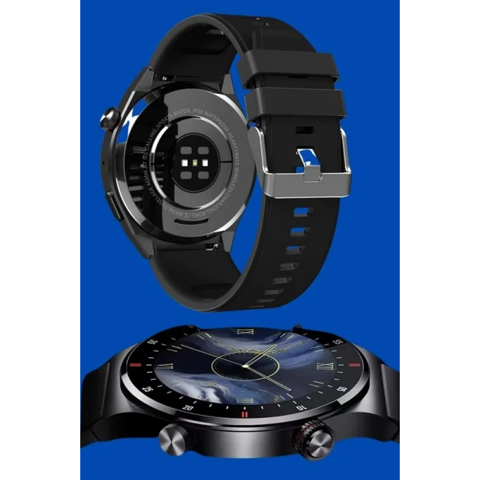 BUĞZ Akıllı Saat Amoled Ekran Bluetooth Bağlantılı Sesli Görüşme Nabız Ölçer - BUĞZ