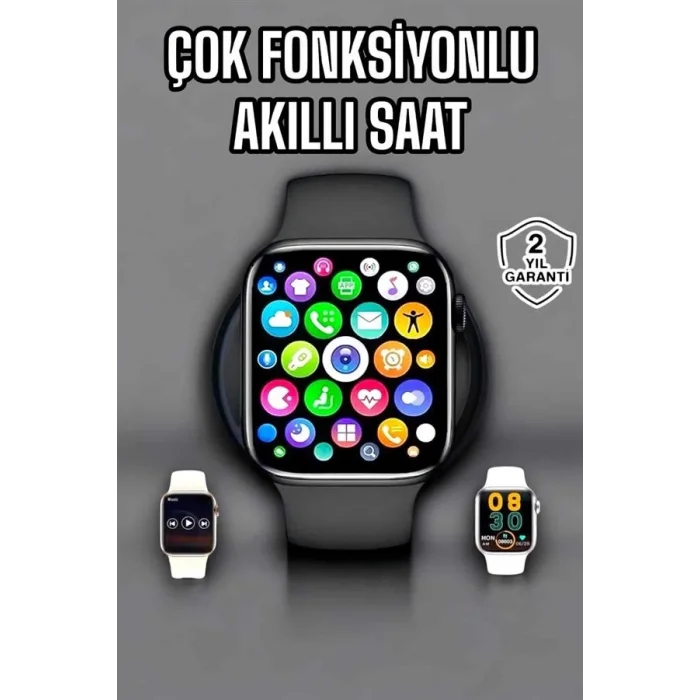  Akıllı Saat Amoled Ekran GPS ve Uyku Takibi Bluetooth Bağlantılı