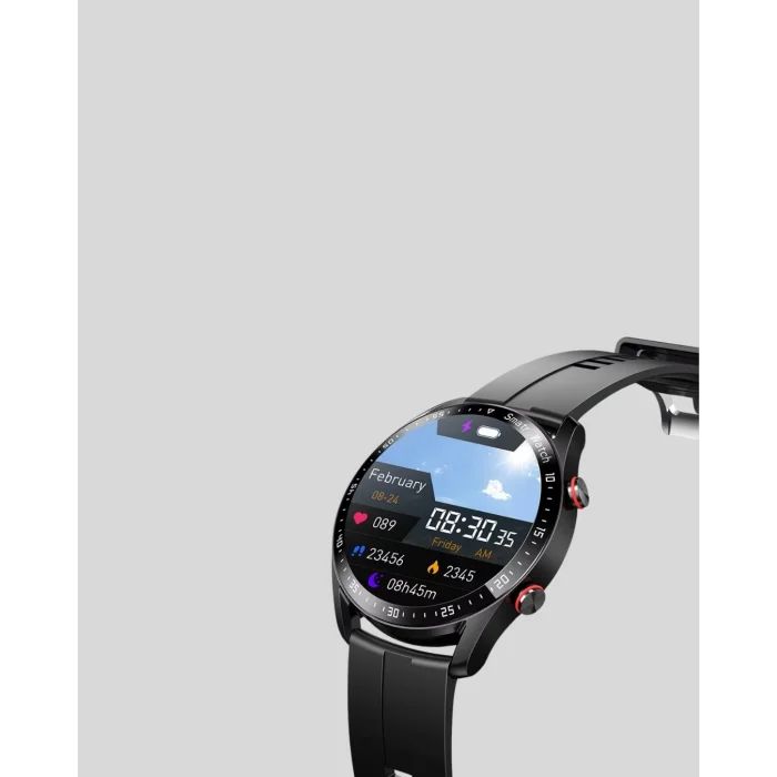 BUĞZ Akıllı Saat Amoled Ekran Metal Ve Deri Kordonlu Uyku ve Sağlık Takibi Titreşimli