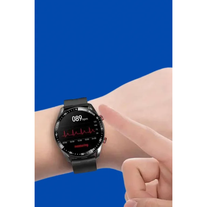  Akıllı Saat Amoled Ekran Metal Ve Deri Kordonlu Uyku ve Sağlık Takibi Titreşimli