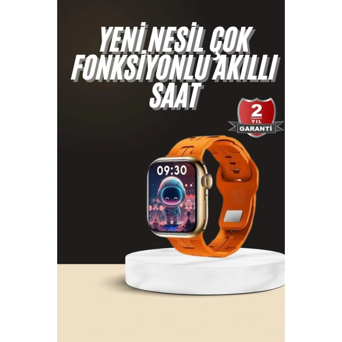  Akıllı Saat Android ve İOS Uyumlu Plastik Kordon Yeni Nesil