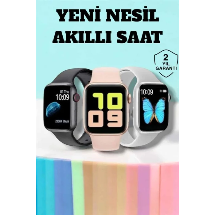 BUĞZ Akıllı Saat Arama Cevaplayan Dokunmatik Ekran Bleutooth Bağlantılı - BUĞZ