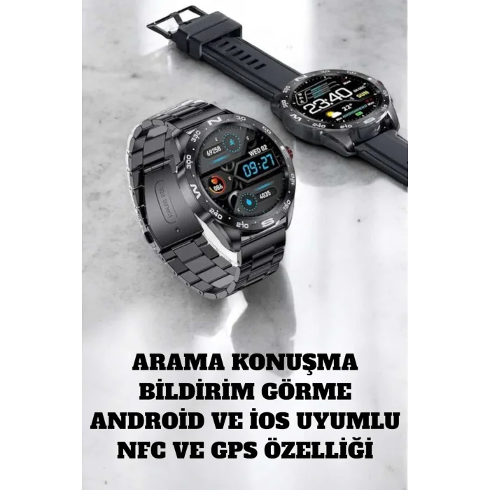 BUĞZ Akıllı Saat Arama Cevaplayan Titreşim Özelliğiyle Bildirim Görebilen