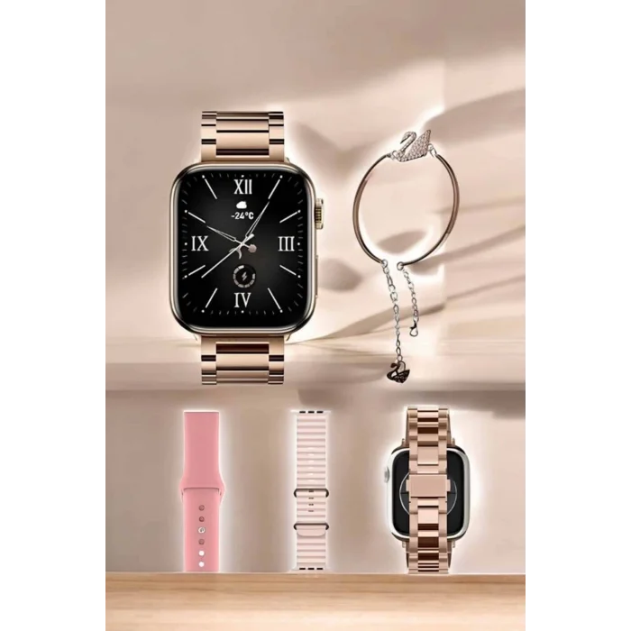  Akıllı Saat Bileklik Hediyeli Uzun Pil Ömrü GPS Takibi