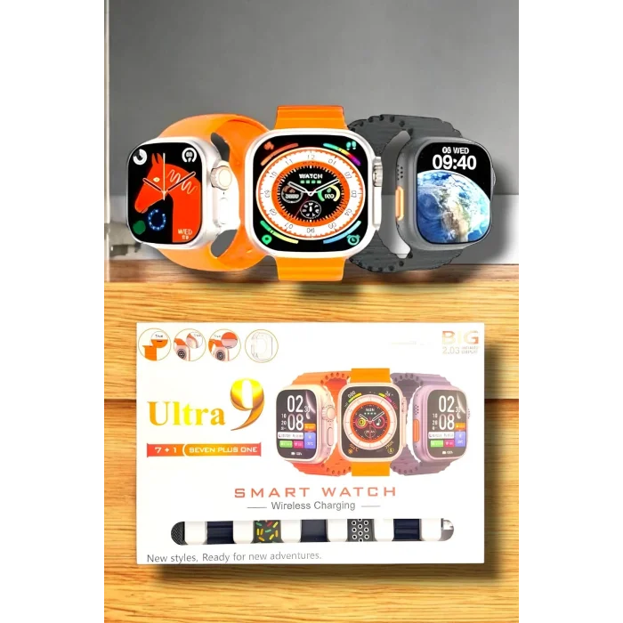 BUĞZ Akıllı Saat Bluetooth Bağlantılı 2.09 İnç HD Ekran ve Çok Yönlü Sağlık Takibi