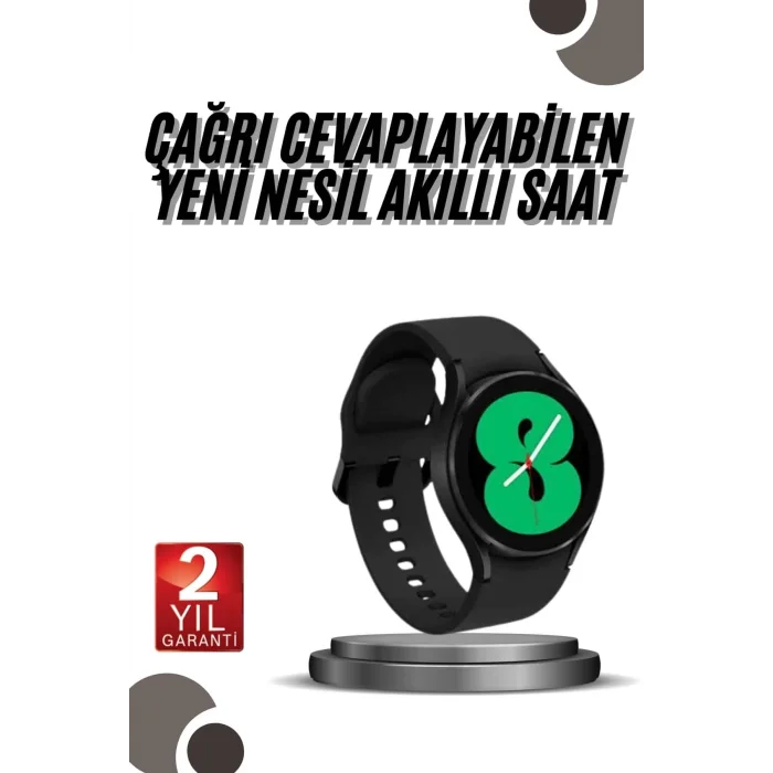  Akıllı Saat Bluetooth Bağlantılı Yuvarlak Ekran Plastik Kordonlu