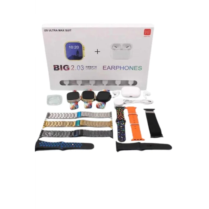 BUĞZ Akıllı Saat Bluetooth Kulaklık Adımsayar Sağlık Takibi Çağrı Cevaplama