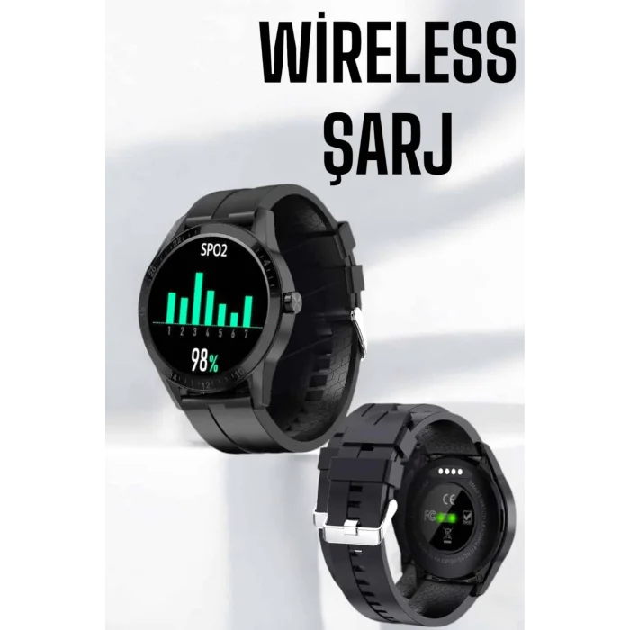  Akıllı Saat Çok Fonksiyonlu Sesli Görüşme NFC Uyumlu Amoled Ekran