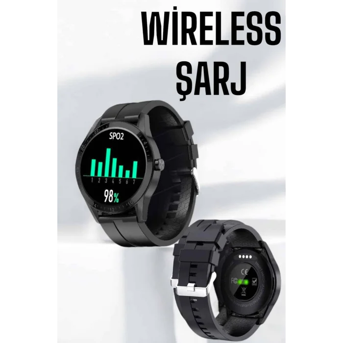 BUĞZ Akıllı Saat Çok Fonksiyonlu Sesli Görüşme NFC Uyumlu Amoled Ekran - BUĞZ