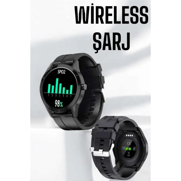 BUĞZ Akıllı Saat Çok Fonksiyonlu Sesli Görüşme NFC Uyumlu Amoled Ekran - BUĞZ