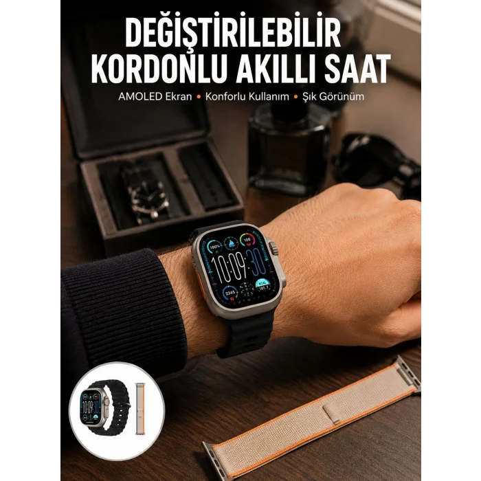 BUĞZ Akıllı Saat Çok Fonksiyonlu Unısex Sosyal Medya Girişli Bluetooth Bağlantılı Yeni Nesil