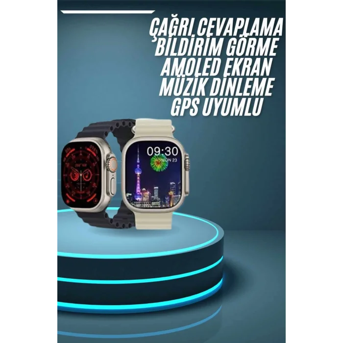 BUĞZ Akıllı Saat Çok Fonksiyonlu Uzun Pil Ömürlü Çağrı Cevaplayabilen Kol Saati - BUĞZ