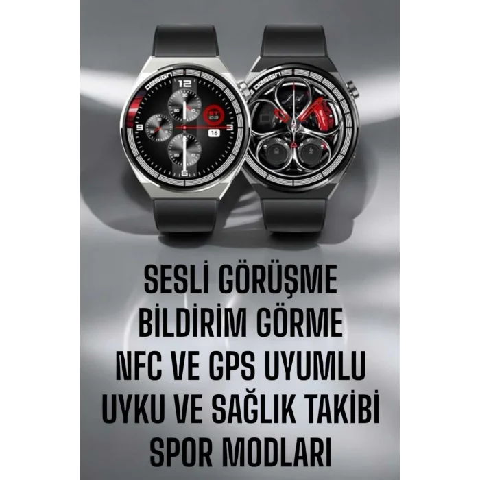 BUĞZ Akıllı Saat GPS VE NFC Özelliği Sesli Görüşme Dokunmstik Ekran