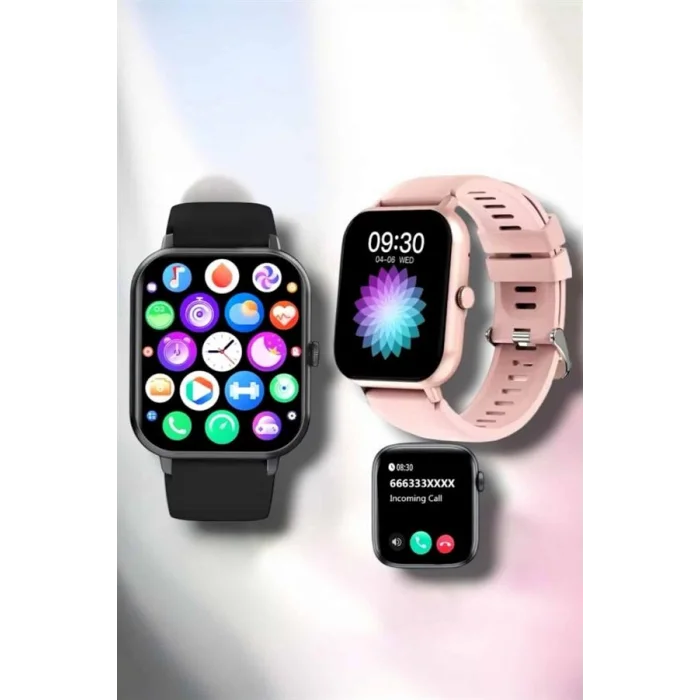 BUĞZ Akıllı Saat iOS ve Android ile Uyumlu Şık ve Çok Fonksiyonlu - BUĞZ