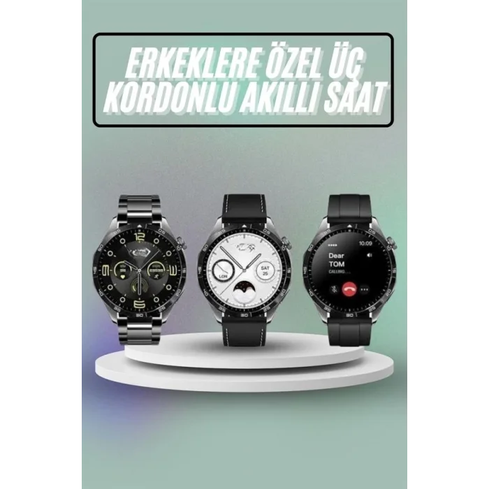  Akıllı Saat Ios Ve Android Tüm Telefonlara Uyumlu Çok Fonksiyonlu Amoled Ekran