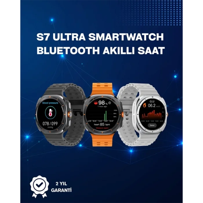  Akıllı Saat | Kalp Ritmi, Nabız ve Uyku Takibi | iOS Uyumlu