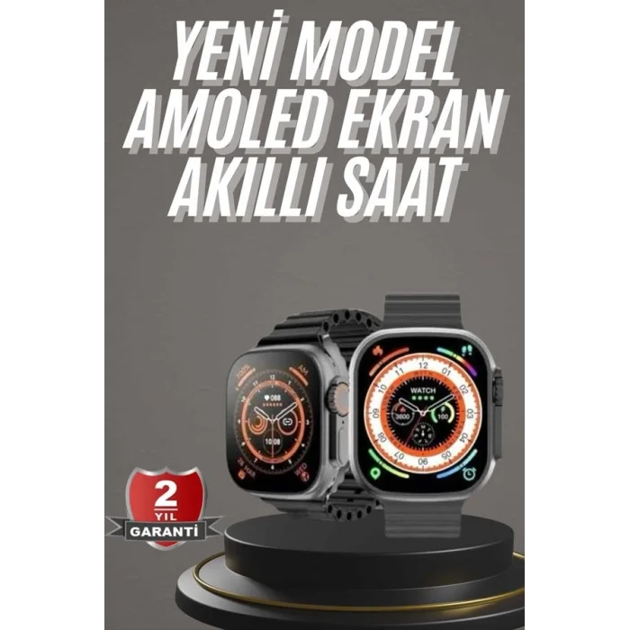 BUĞZ Akıllı Saat Kordon Hediyeli Güçlü Batarya Kapasiteli Titreşimli Bildirim Görme Unisex
