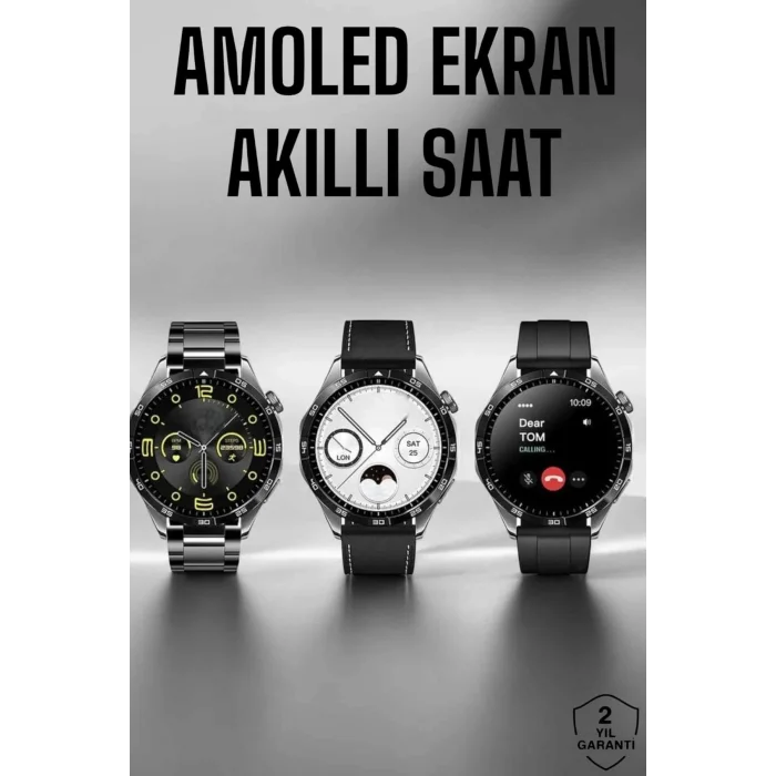 BUĞZ Akıllı Saat Metal Kordonlu GPS ve NFC Uyumlu Arama Cevaplayan