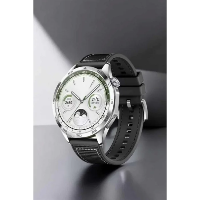  Akıllı Saat Metal Kordonlu GPS ve NFC Uyumlu Arama Cevaplayan