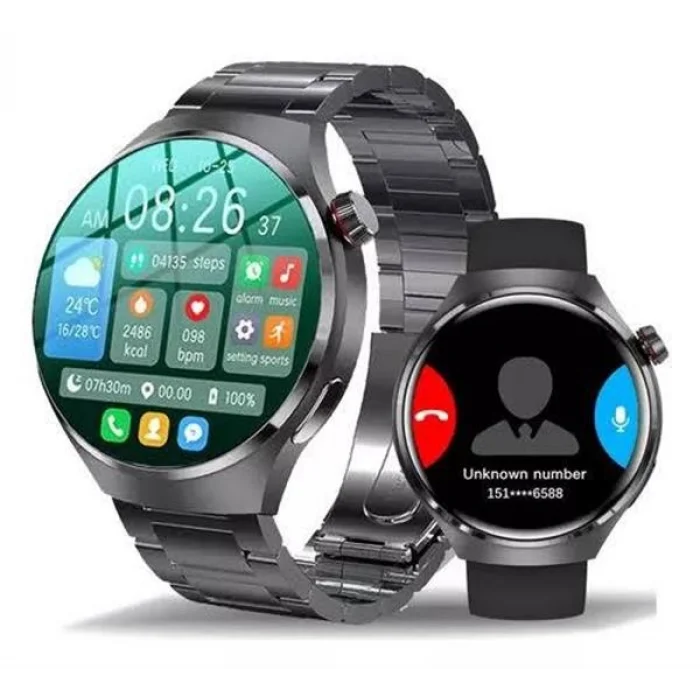 BUĞZ Akıllı Saat Metal Kordonlu GPS ve NFC Uyumlu Arama Cevaplayan - BUĞZ