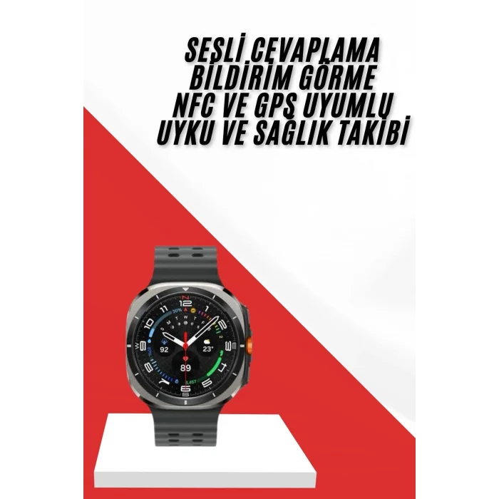 BUĞZ Akıllı Saat Müzik Dinleme Nabız Ölçer NFC ve GPS Uyumlu Sesli Asistan - BUĞZ